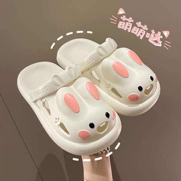 Dép Cross Dễ Thương Thỏ Mùa Hè Đáy Dày Chống Trượt Túi