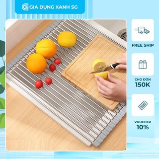 [SIÊU SALE] Giá Inox 304 Để Chậu Bồn Rửa Bát - Rổ Gác Bồn Rửa Chén Đa Năng