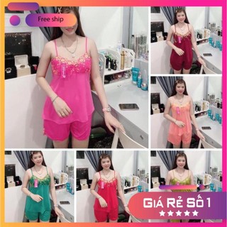 Bộ đùi ngủ vải thun lạnh mặc mát,bộ 2 dây.