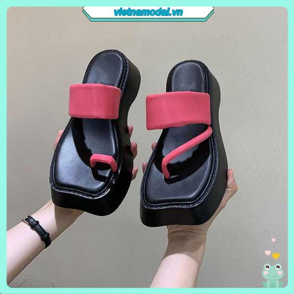 Dép lê xỏ ngón đế dày thời trang mẫu mới đi ra ngoài mùa hè cho nữ