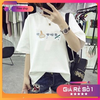 Áo thun nữ🍇🍇áo thun nữ form rộng freesize