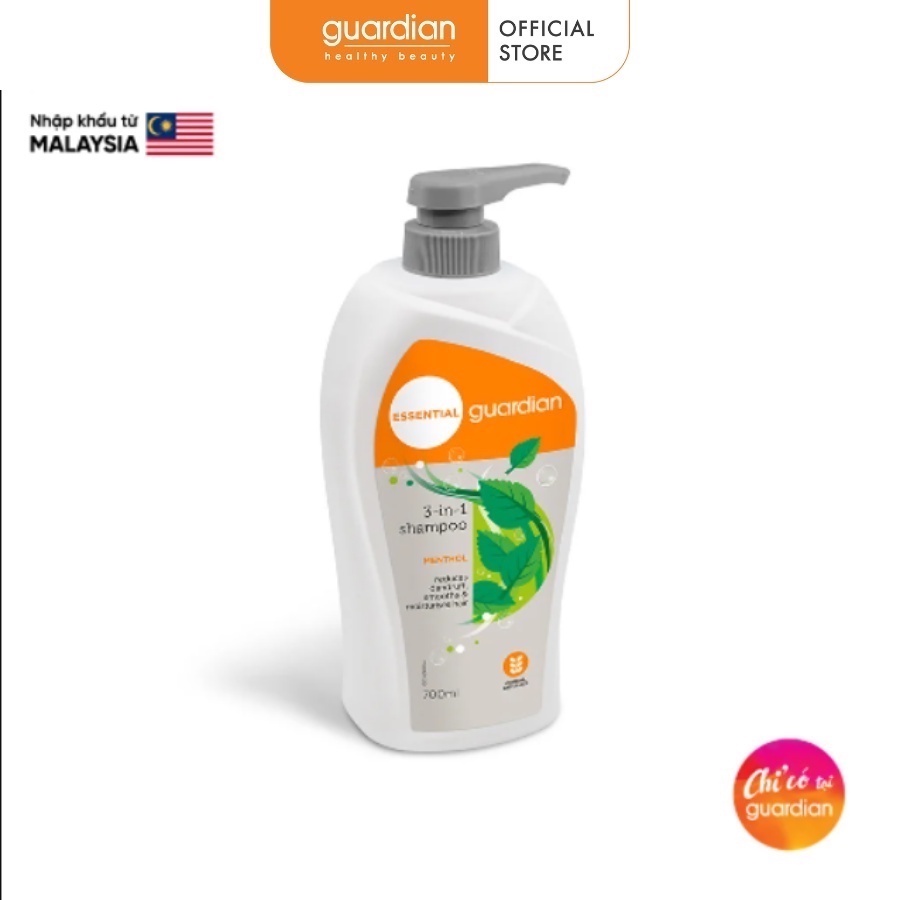 Dầu Gội 3 Trong 1 Hương Bạc Hà Guardian 700Ml