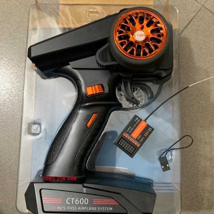 Bộ điều khiển HOTRC HOTRC CT-6A/CT-600 2.4Ghz 6 Kênh FHSS cho tàu xe điều khiển