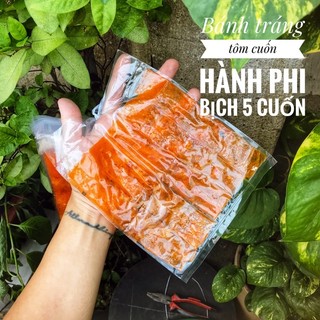 Bánh tráng tôm cuộn hành phi (bịch 5 cuốn)