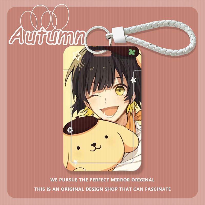 Bao Đựng Thẻ ID / Thẻ ID Họa Tiết Hoạt Hình Sanrio Blue Prison Có Dây Đeo Và Thẻ Tên