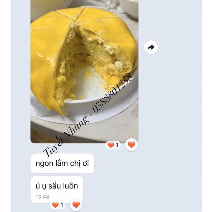 Bánh crepe sầu riêng