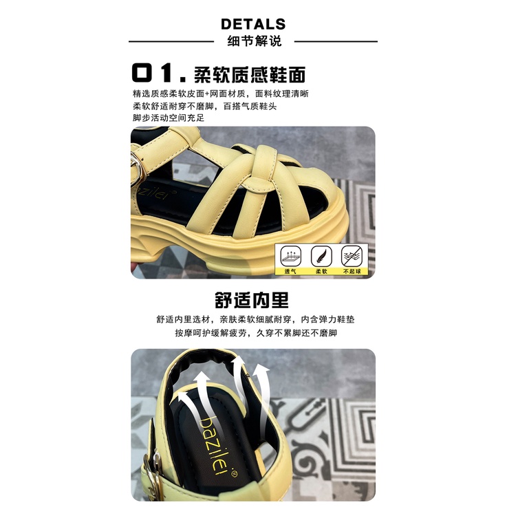 Giày Sandal Cao Gót Phong Cách Retro Thời Trang Xuân Hè 2023 Cho Nữ