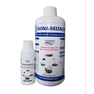 Nova deltacid qui cách 100ml xịt ruồi muỗi, ve, rận, bọ chét, mạt gà hsd 26/03/2025