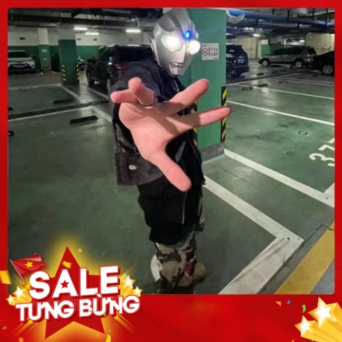 Mặt Nạ Siêu Nhân Điện Quang, Mặt Nạ Ultra Man, Đồ Chơi Hóa Trang phiên bản cảm ứng phát sáng