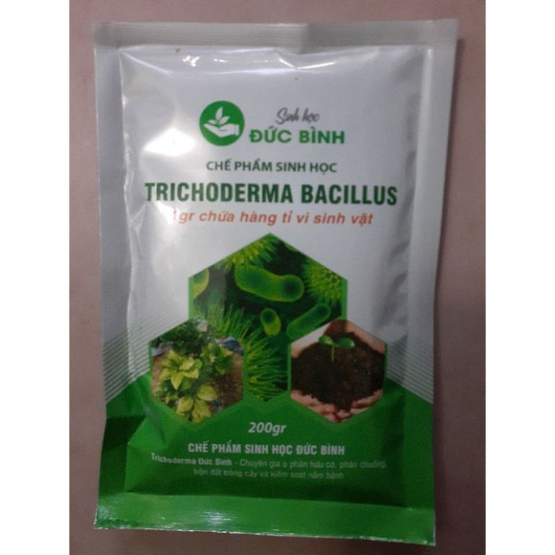 CHẾ PHẨM TRICHODERMA BACILLUS ĐỨC BÌNH GÓI 200GR