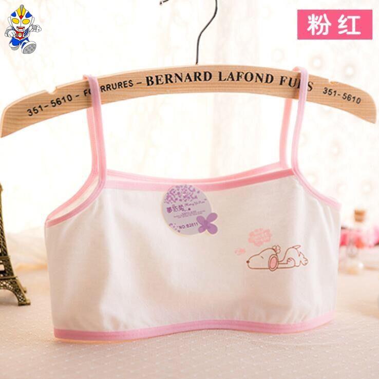 Set 4 Áo Lót Hai Dây Bằng Cotton Trơn Dành Cho Bé Gái 8-12 - 16 Tuổi