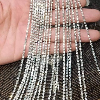 1 mét dây xoàn bạc đính kết đá
