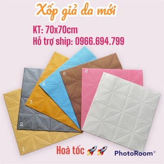 Xốp dán tường giả da Hiện đại mới -70x70cm