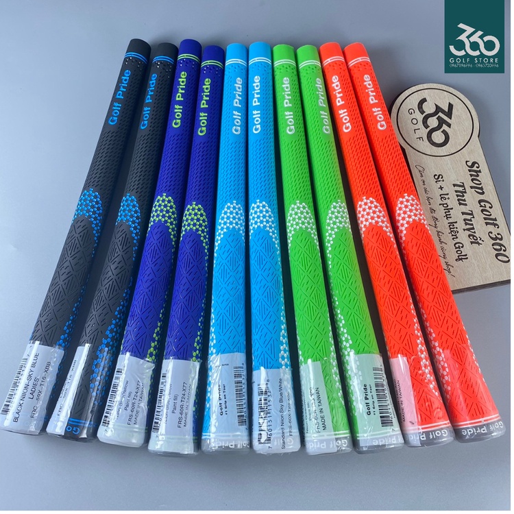 Tay cầm gậy Golf Pride cao cao cấp, màu sắc nổi bật. chất liệu đặc biệt giúp cầm nắm chắc chắn không bị trơn trượt