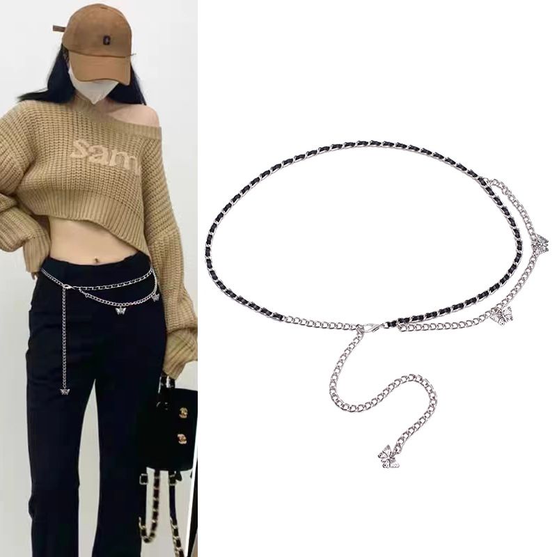 Thắt Lưng Dây Xích Hình Bướm Thời Trang 2022 Dành Cho Nữ sm