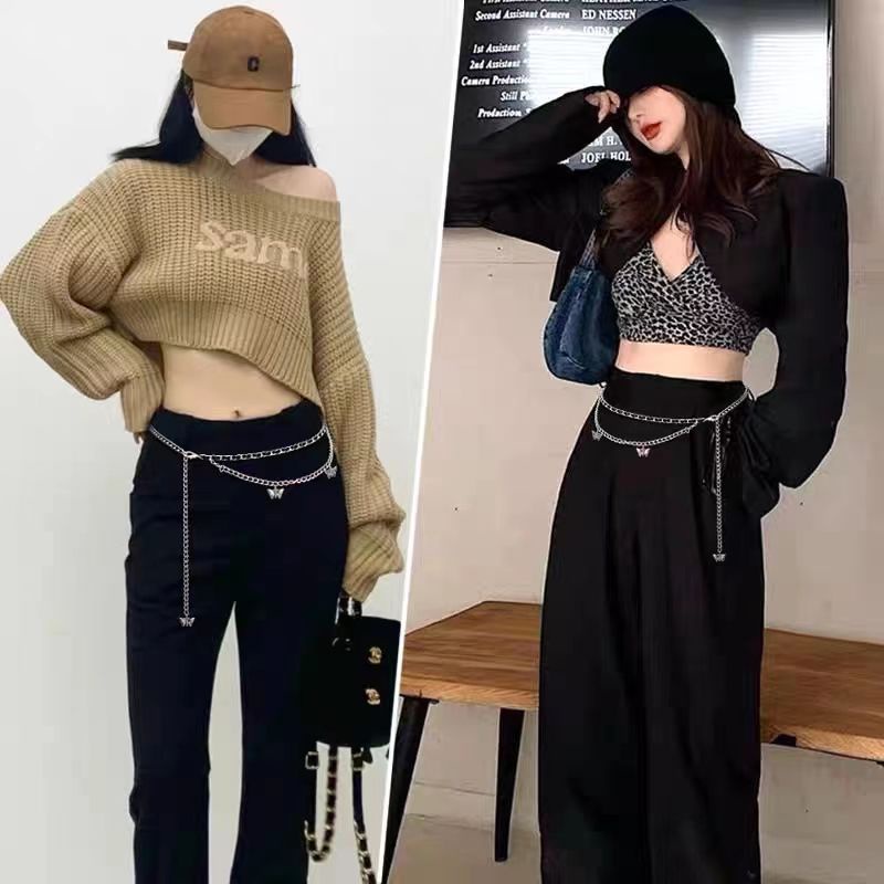Thắt Lưng Dây Xích Hình Bướm Thời Trang 2022 Dành Cho Nữ sm