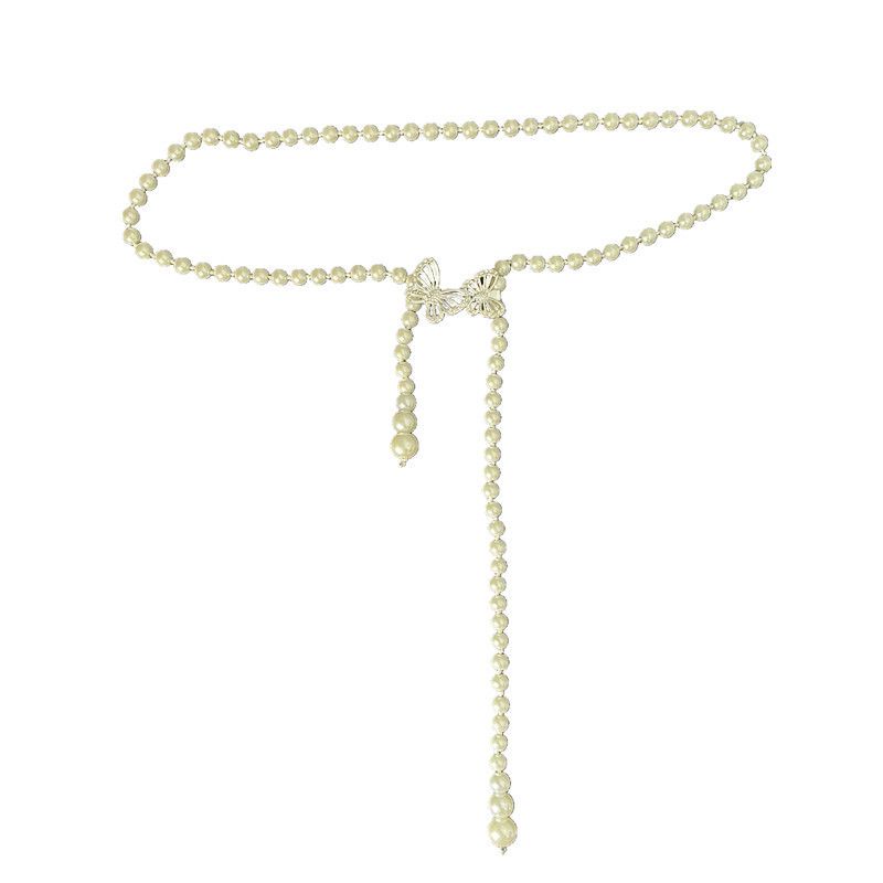 Thắt Lưng Chuỗi Hạt Ngọc Trai Phong Cách Hàn Quốc Thời Trang Cho Nữ