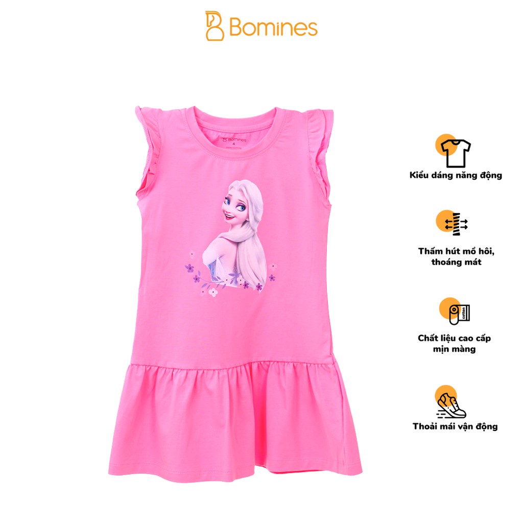 Váy bé gái công chúa BOMINES, cánh tiên, mát, mịn size từ 10- 30kg DAMCANHTIEN2LOPELSAHOA