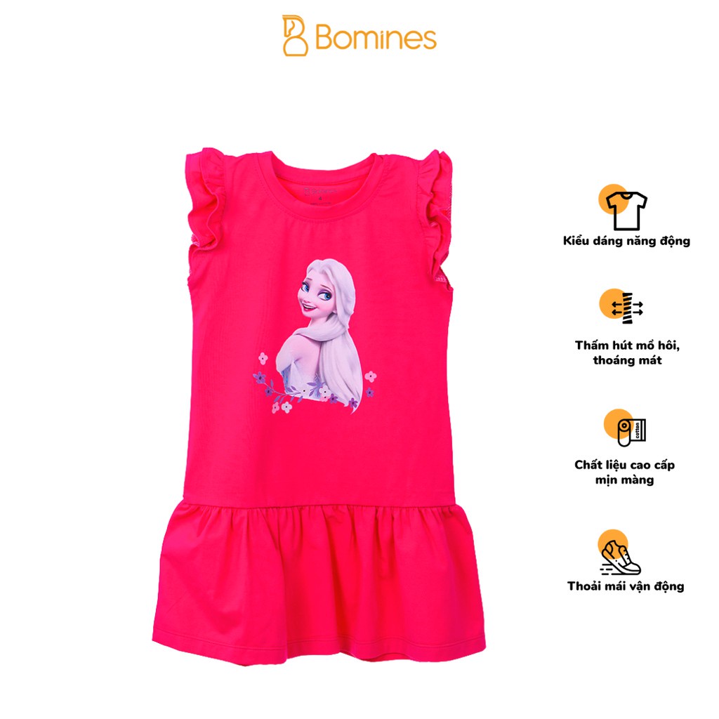 Váy bé gái công chúa BOMINES, cánh tiên, mát, mịn size từ 10- 30kg DAMCANHTIEN2LOPELSAHOA