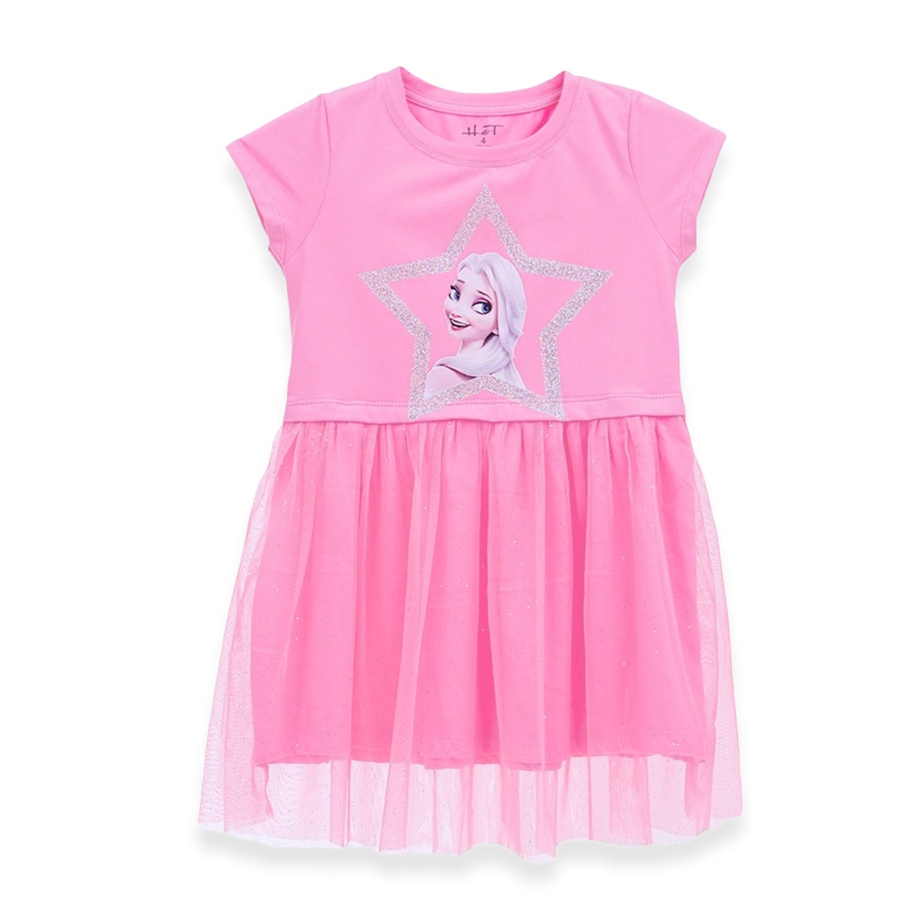 Váy bé gái Elsa BOMINES, phối lưới ngôi sao kim tuyến xinh xắn cho bé 3- 10 tuổi DAMTAYNGANPHOILUOIELSANGOISAOKIMTUYEN