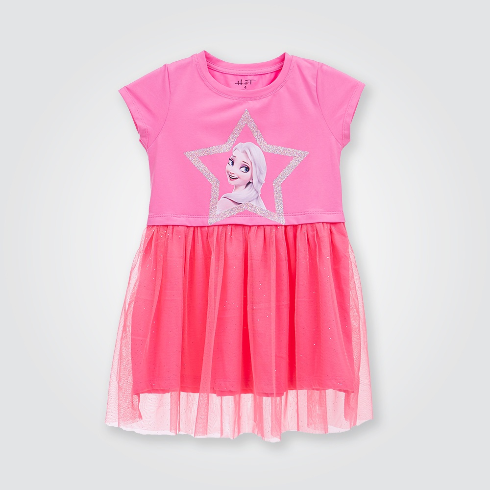 Váy bé gái Elsa BOMINES, phối lưới ngôi sao kim tuyến xinh xắn cho bé 3- 10 tuổi DAMTAYNGANPHOILUOIELSANGOISAOKIMTUYEN