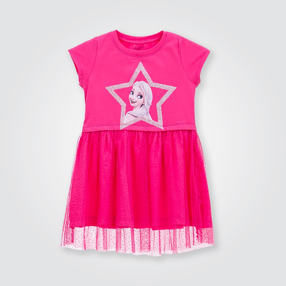 Váy bé gái Elsa BOMINES, phối lưới ngôi sao kim tuyến xinh xắn cho bé 3- 10 tuổi DAMTAYNGANPHOILUOIELSANGOISAOKIMTUYEN