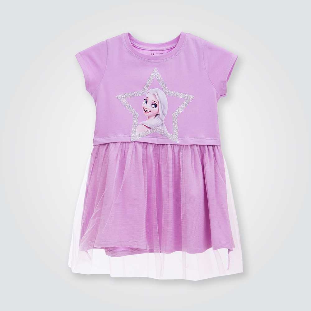 Váy bé gái Elsa BOMINES, phối lưới ngôi sao kim tuyến xinh xắn cho bé 3- 10 tuổi DAMTAYNGANPHOILUOIELSANGOISAOKIMTUYEN