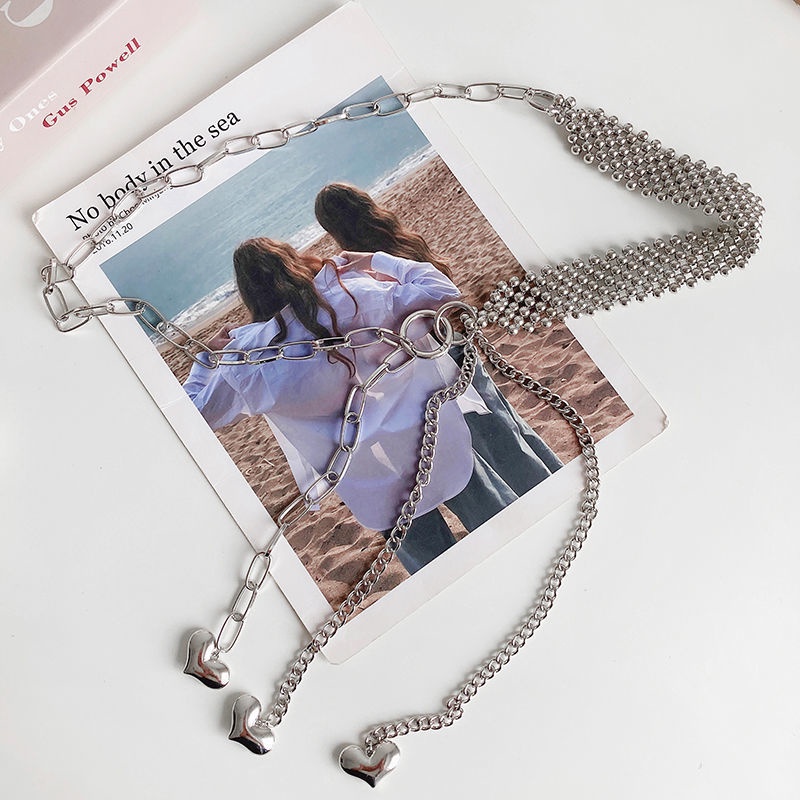 Thắt Lưng Dây Xích Kim Loại Thời Trang Mùa Hè Cho Nữ