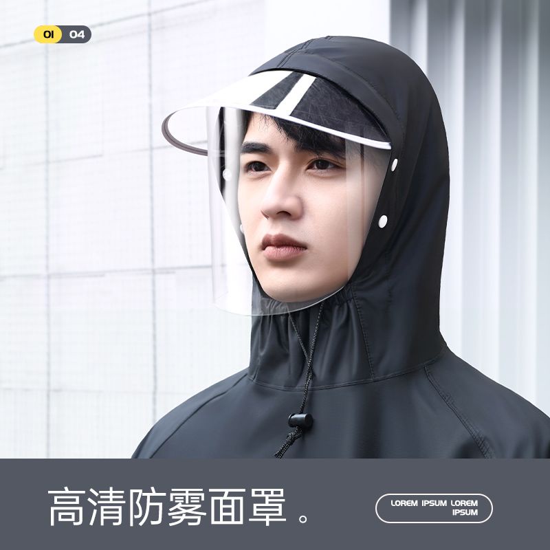 Áo Mưa Dáng Dài Che Phủ Toàn Thân Chống Mưa Dành Cho Nam Nữ