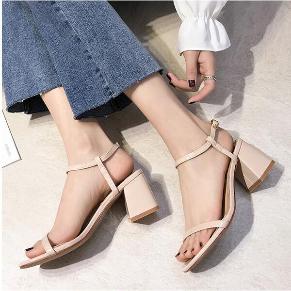 Giày Sandal Cao Gót Thời Trang Mùa Hè Thanh Lịch Dễ Phối Đồ Dành Cho Nữ