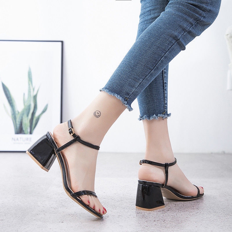 Giày Sandal Cao Gót Thời Trang Mùa Hè Thanh Lịch Dễ Phối Đồ Dành Cho Nữ