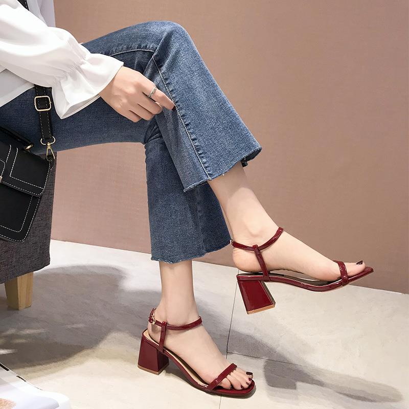Giày Sandal Cao Gót Thời Trang Mùa Hè Thanh Lịch Dễ Phối Đồ Dành Cho Nữ