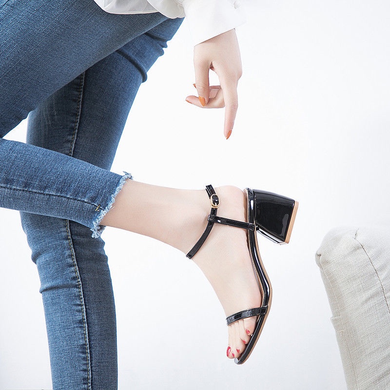 Giày Sandal Cao Gót Thời Trang Mùa Hè Thanh Lịch Dễ Phối Đồ Dành Cho Nữ