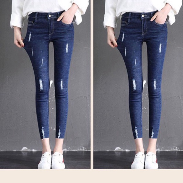 Quần Bò Nữ Lững Quần 9 Tấc Dáng ôm co và giãn [Z02] a15 | BigBuy360 - bigbuy360.vn