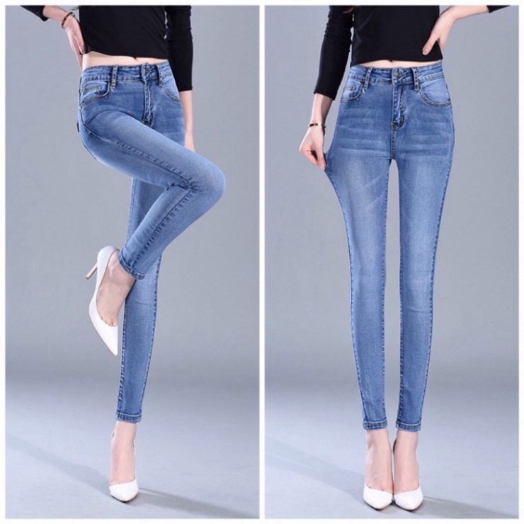 Quần jean nữ Dáng skinny quần bò nữ lưng cao dáng ôm co giãn chuẩn form [Z02] a15 | BigBuy360 - bigbuy360.vn