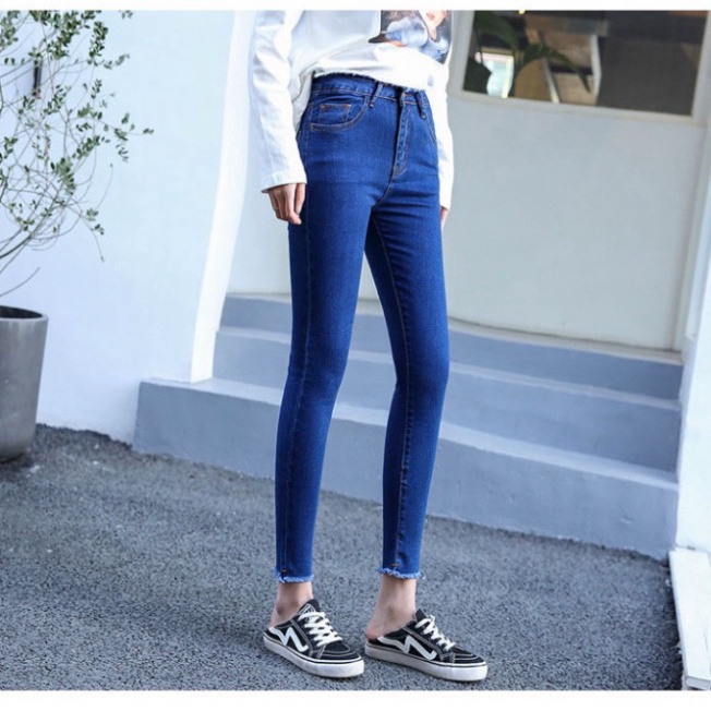 Quần jean nữ co giản cao cấp size 25-35 trơn n [Z02] a15 | BigBuy360 - bigbuy360.vn