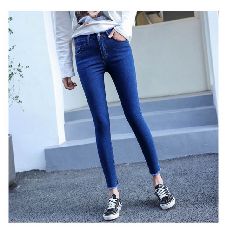 Quần jean nữ co giản cao cấp size 25-35 trơn n [Z02] a15 | BigBuy360 - bigbuy360.vn