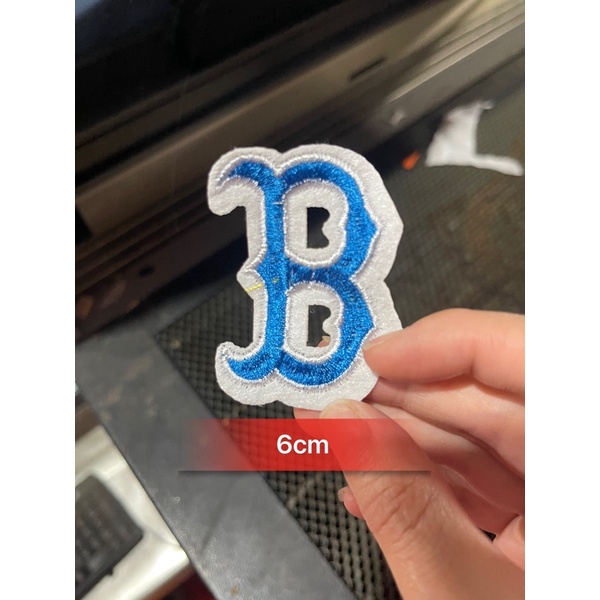 Patch vải ủi nhiệt hình thêu logo chữ b thương hiệu cao cấp