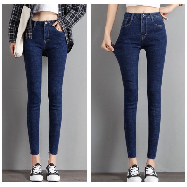 Quần Bò Nữ Dáng Skinny Quần Jean Nữ Lưng Cao Lai  trang điểm [Z02] a15 | BigBuy360 - bigbuy360.vn