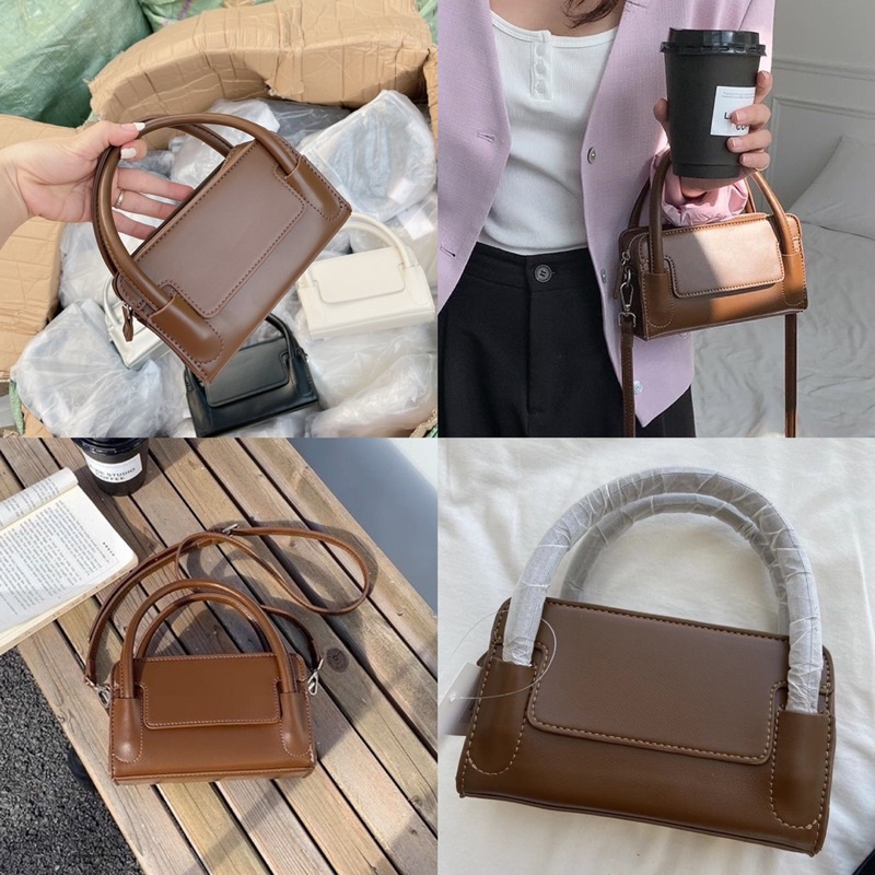 Có Sẵn - Túi Quai Vòm Dáng Hàn Korea Hot Hit Size 20 Hàng QCCC