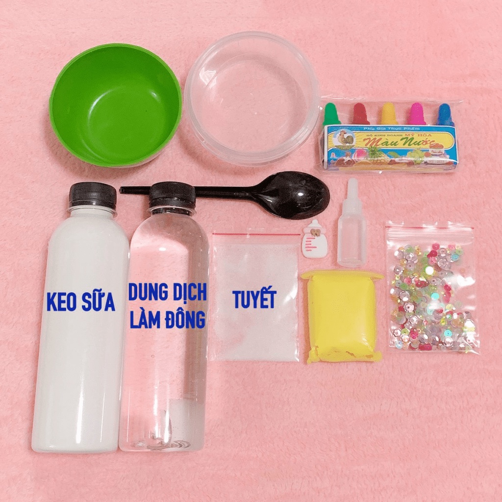 Bộ Kit Làm Slime Món Slime Mây Slime Bơ Cloud Slime Butter