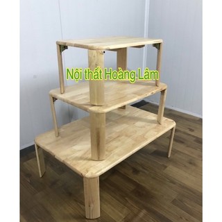 (Ship hoả tốc ) Bàn gấp gọn gỗ cao su cỡ nhỏ