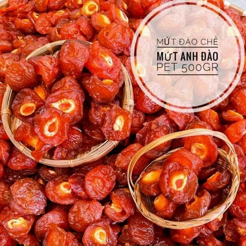Mứt anh đào, đào chẻ 1kg