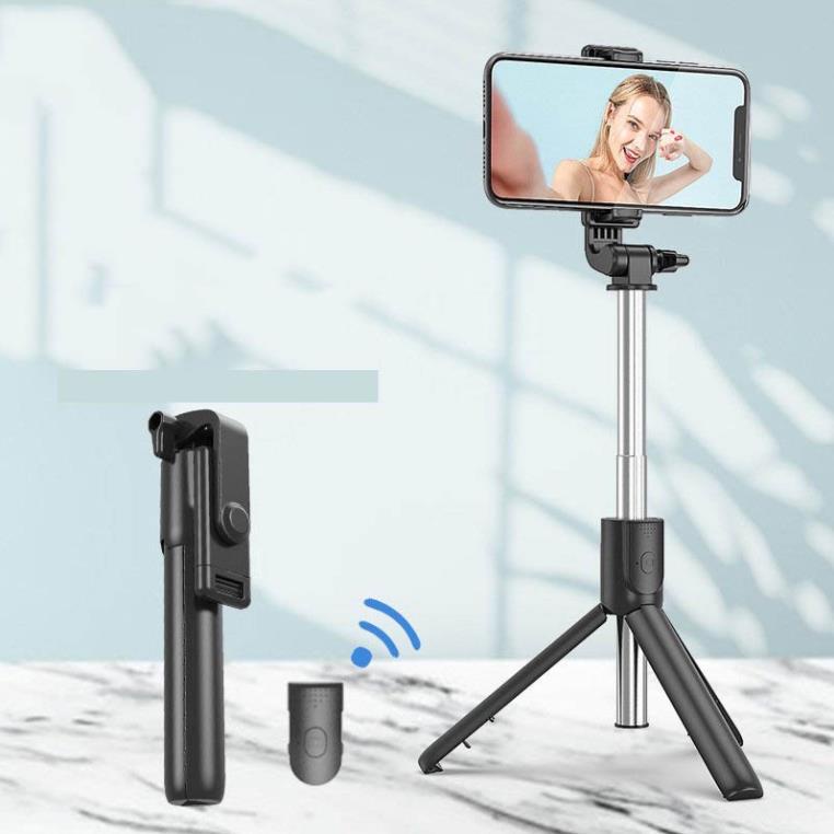 Gậy Chụp Ảnh Selfie 3 Chân F210S, Có Đèn Led Trợ Sáng, Remote Điều Khiển - DL TECH