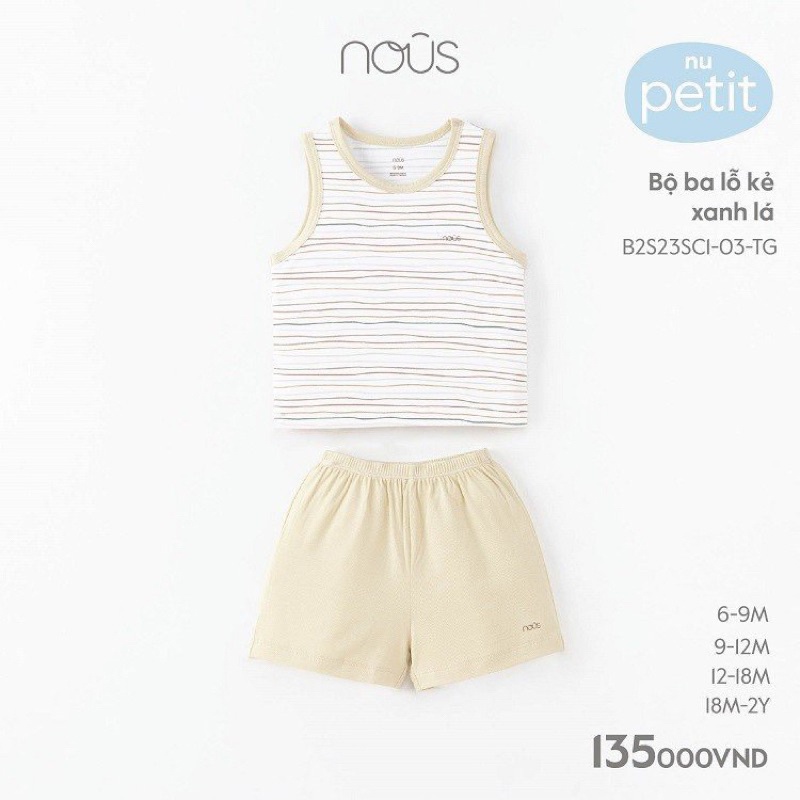 Bộ Ba lỗ cho bé yêu - balo Petti mềm mại 2023