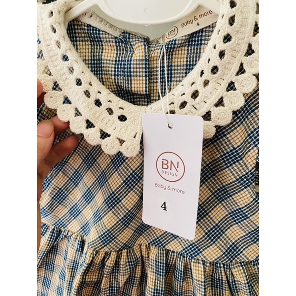 Bộ quần áo bé gái hàng thiết kế nhà Bn