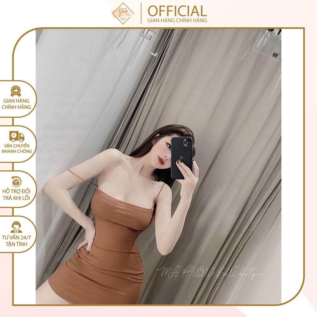 Đầm Váy Body 2 Dây Trơn, Chất Thun Borip Dày Đẹp, Co Giãn Tốt,  Tôn Dáng Sexy, Mặc Đi Chơi, Đi Tiệc Sang Trọng