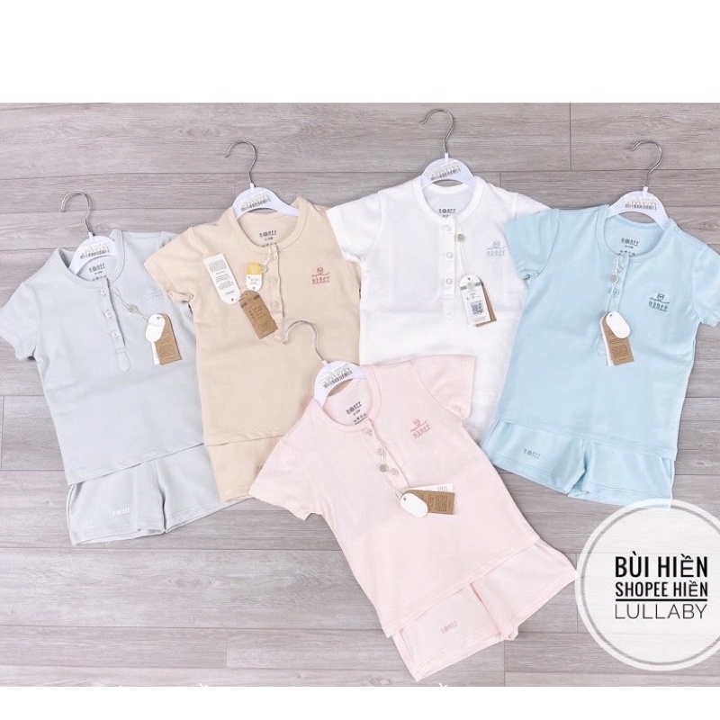 Bộ cộc tay cổ trụ polo các màu cho bé