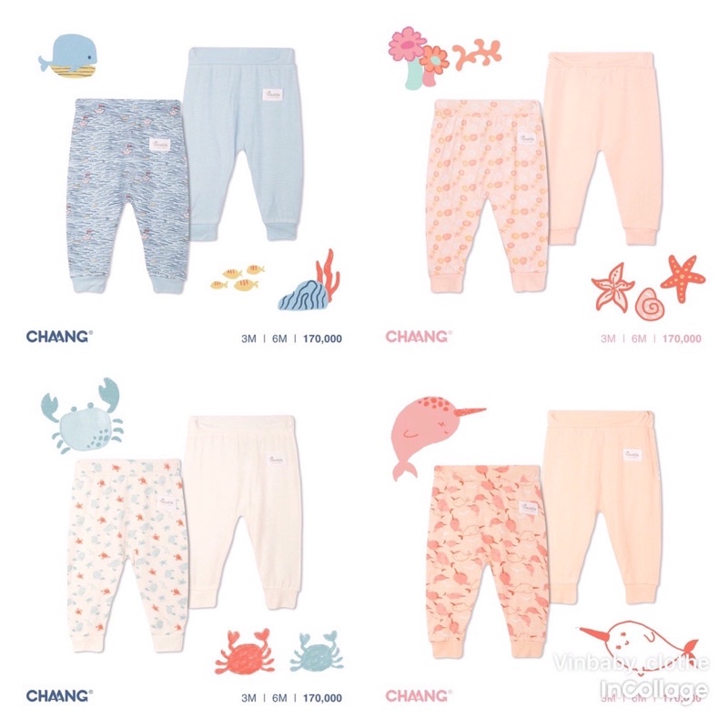[Chaang chính hãng] quần  sơ sinh 0/3 tháng chất petit