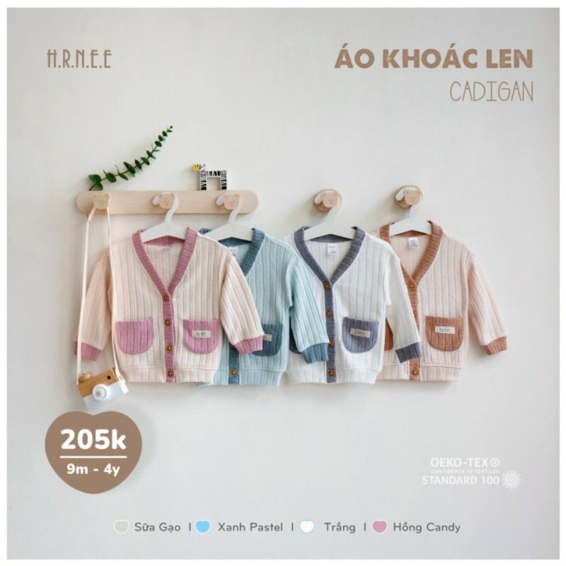 Áo khoác len cardigan cho bé